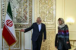 ظریف میزبان وزیر امور خارجه کرواسی/تصاویر