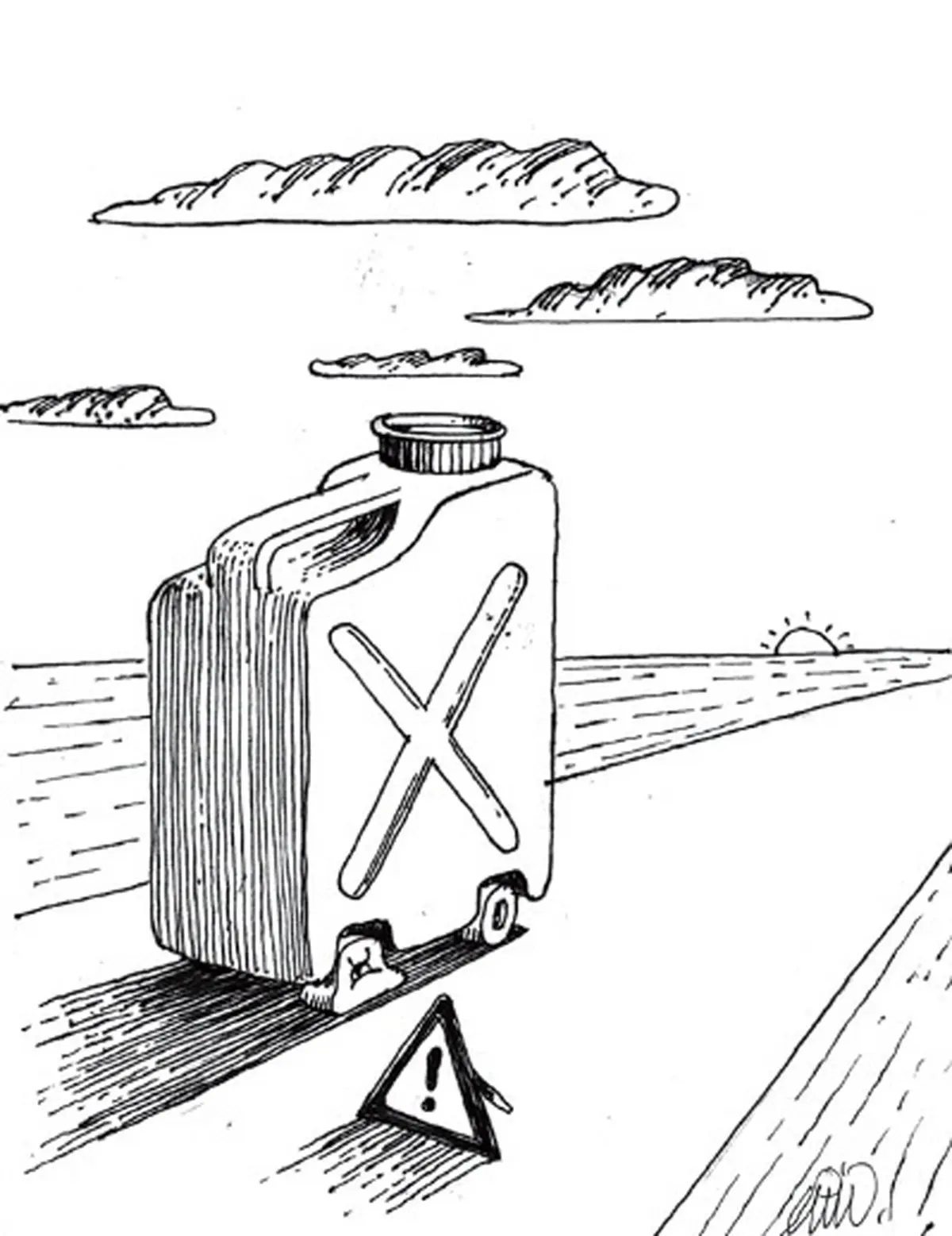 بنزین 400 تومانی!/ کاریکاتور