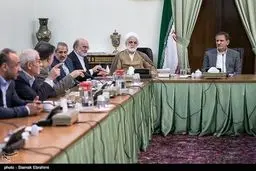 حاشیه‌های تصویری جلسه ستاد مبارزه با مفاسد اقتصادی با حضور جهانگیری، پورمحمدی، نوبخت، اژه‌ای و ....