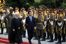 تصاویر/ استقبال و دیدار رئیس جمهور با نخست وزیر ژاپن