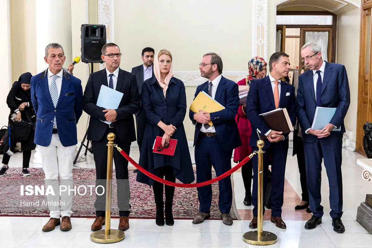 نشست خبری مشترک زیکفرید براک با علی لاریجانی/تصاویر