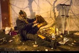 تصاویری تلخ از وضعیت کارتن خواب ها در فصل سرما