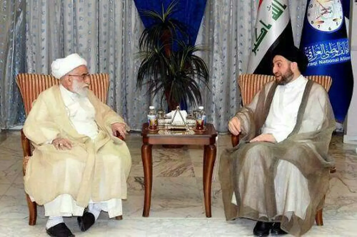 دیدار آیت الله جنتی با عمار حکیم/عکس