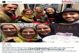 تصاویری از جشن تولد سیمین معتمدآریا در یک گالری جواهر/ عکس