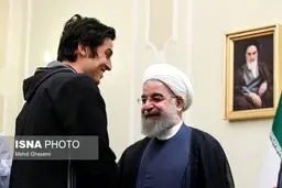 دیدار کی روش و اعضای تیم ملی فوتبال با روحانی/تصاویر