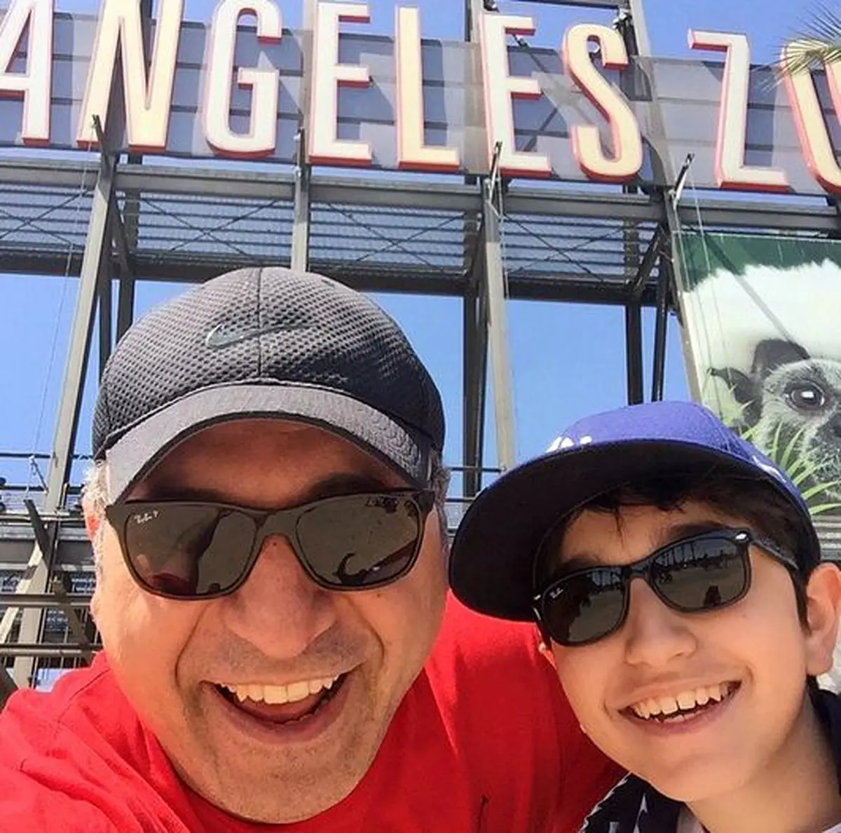 حمید فرخ نژاد و پسرش در لس آنجلس/عکس