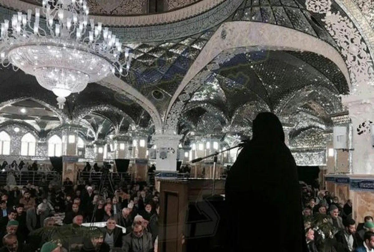 اولین تصویر الهام چرخنده در سخنرانی نماز جمعه!/عکس