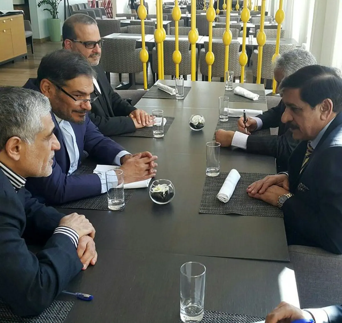 دیدار شمحانی با مشاور امنیت ملی نخست‌وزیر پاکستان