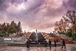 تصاویری دیدنی از باران پاییزی تهران