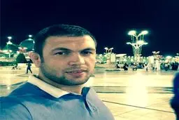 عکس سلفی کمیل قاسمی در حرم امام رئوف