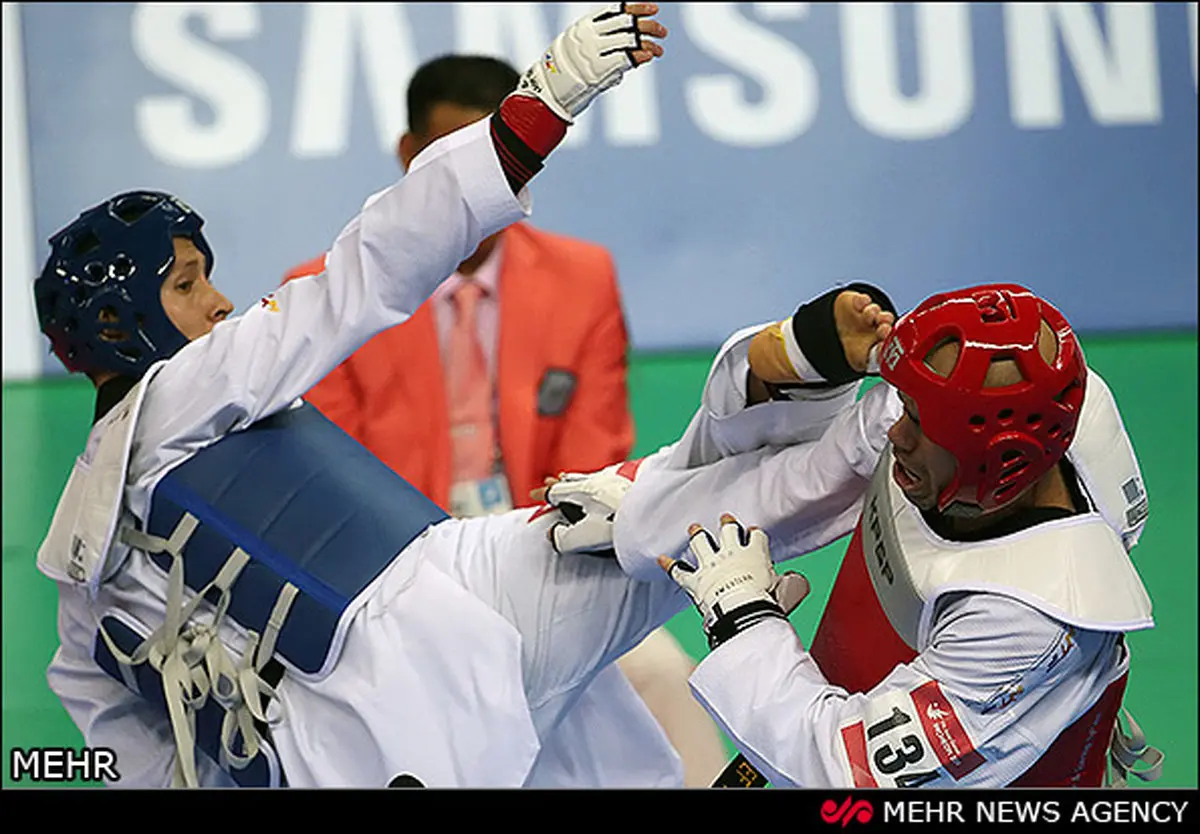 کاپیتان تیم تکواندو، از گردونه رقابت‌ حذف شد/ عکس