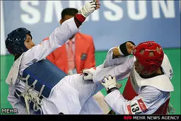 کاپیتان تیم تکواندو، از گردونه رقابت‌ حذف شد/ عکس