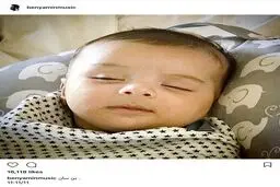 تصویری از فرزند دوم بنیامین بهادری