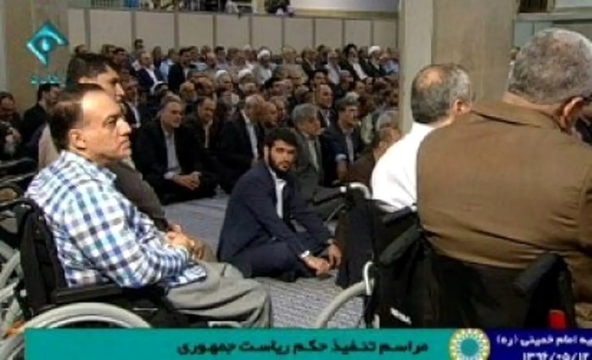 حضور میثم مطیعی (مداح) در مراسم تنفيذ/ عکس