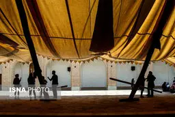 مراسم سنتی پوش‌کشی اربعین در یزد/تصاویر