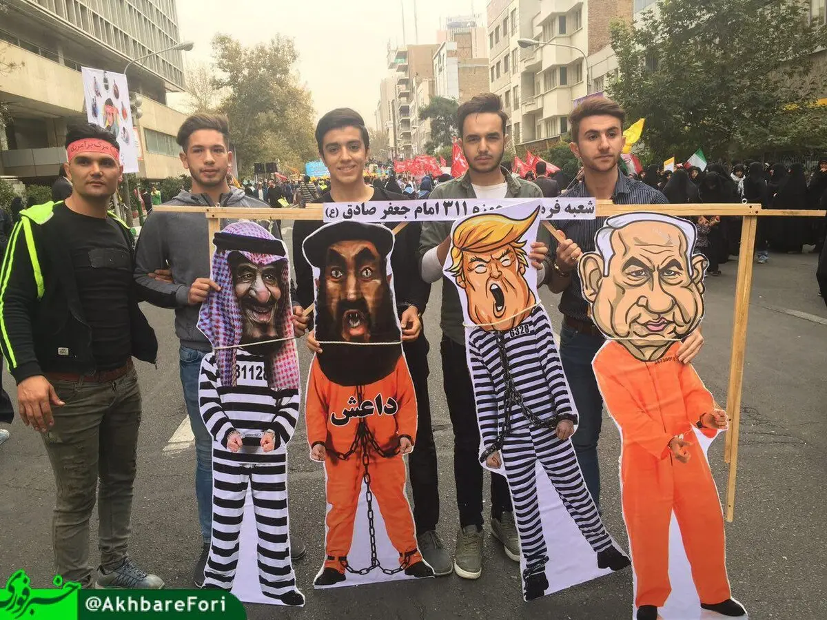 ترامپ، نتانیاهو، ابوبکر بغدادی و پادشاه عربستان دستگیر شدند/عکس