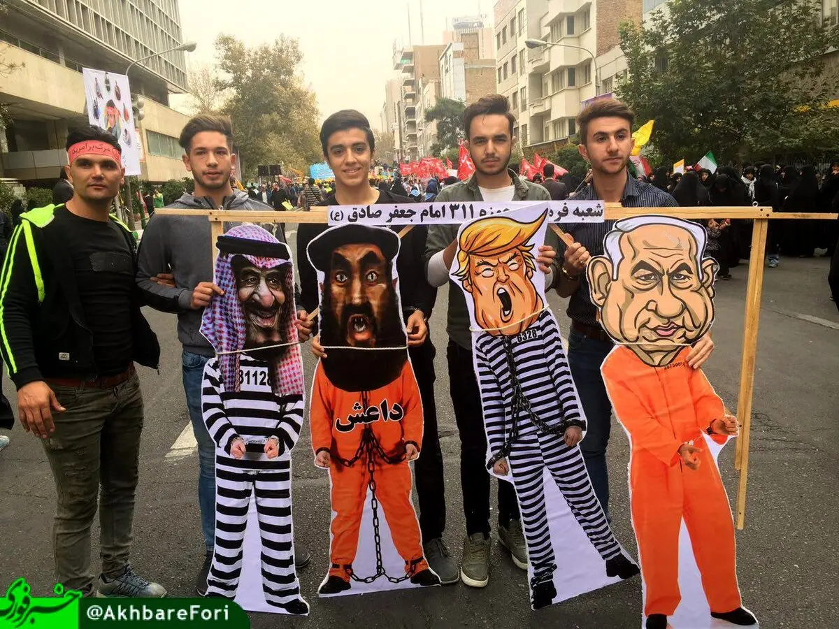 ترامپ، نتانیاهو، ابوبکر بغدادی و پادشاه عربستان دستگیر شدند/عکس