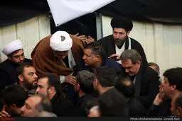 علی دایی در مراسم ختم مرحوم موذن زاده/عکس