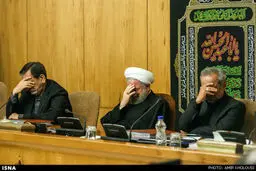 جلسه هیئت دولت تحت تاثیر حال و هوای محرم و عزاداری اباعبدالله الحسین /گزارش تصویری