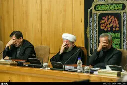 جلسه هیئت دولت تحت تاثیر حال و هوای محرم و عزاداری اباعبدالله الحسین /گزارش تصویری