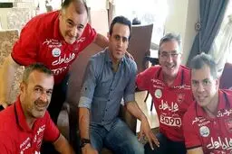 حضور علی کریمی در اردوی پرسپولیس/ عکس