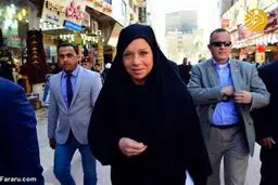 عكس: حجاب نماینده سازمان ملل در دیدار با آیت‌الله سیستانی