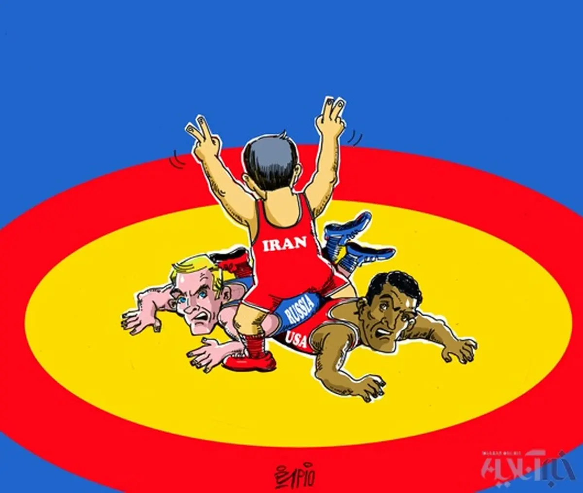 درخشش در لس آنجلس!/ کاریکاتور