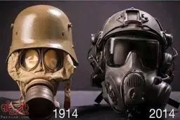 عکس:تکامل ماسک ضدگاز شیمیایی/2015-1914