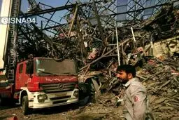 آن‌چه هم‌اکنون از ساختمان پلاسکو باقی مانده است/عکس