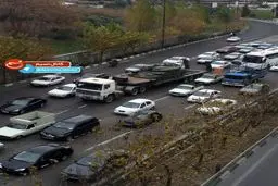 تانک در بزرگراه همت/عکس