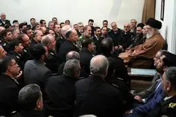 دیدار رهبرمعظم انقلاب با فرماندهان نیروی انتظامی / تصاویر