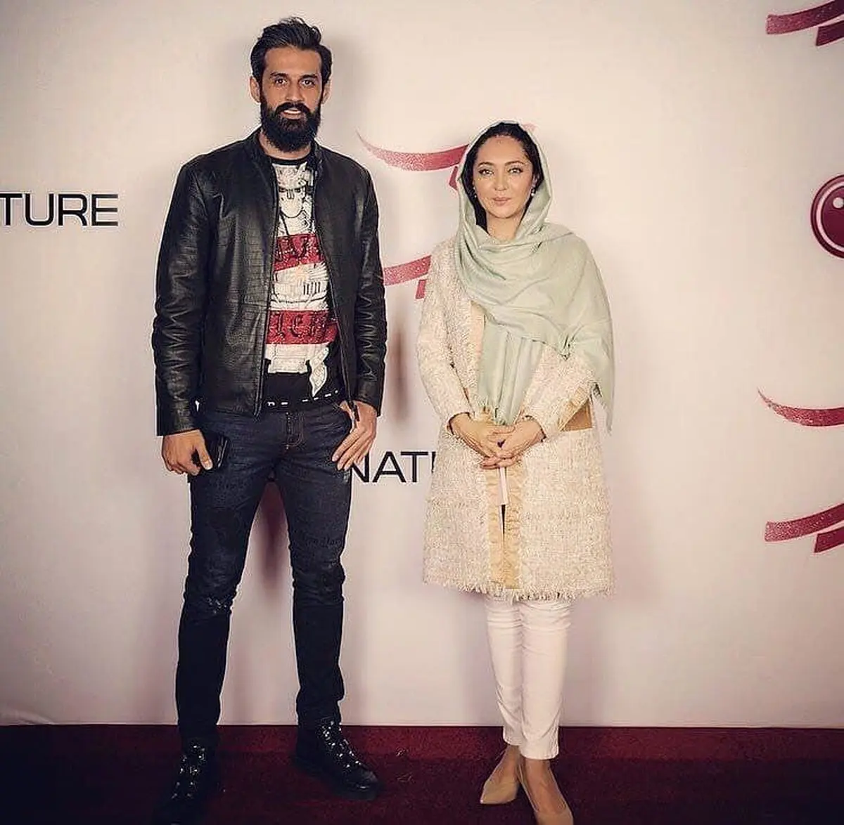 سعید معروف در کنار نیکی کریمی/عکس
