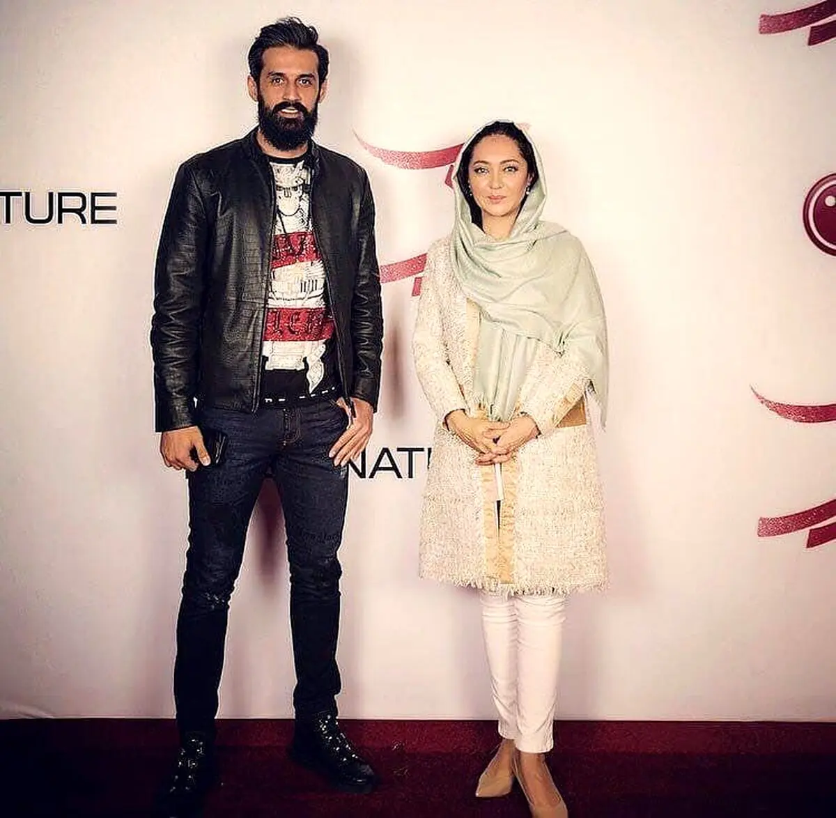 سعید معروف در کنار نیکی کریمی/عکس