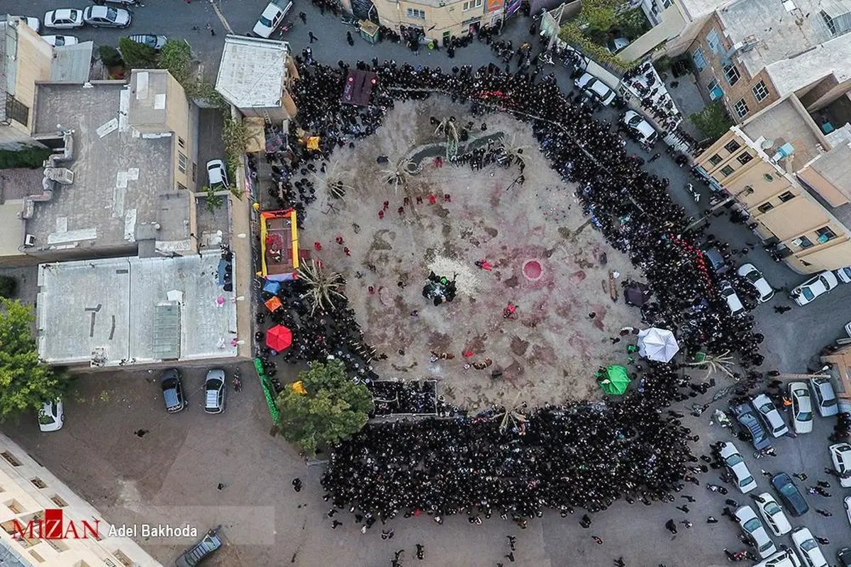 روایتی تصویری از تعزیه روز عاشورا