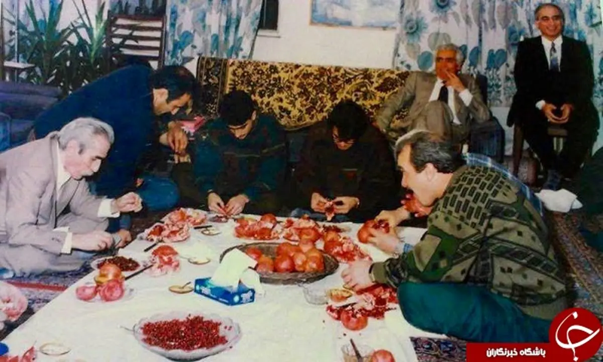 محمدرضا و همایون شجریان در مراسم انار خوران