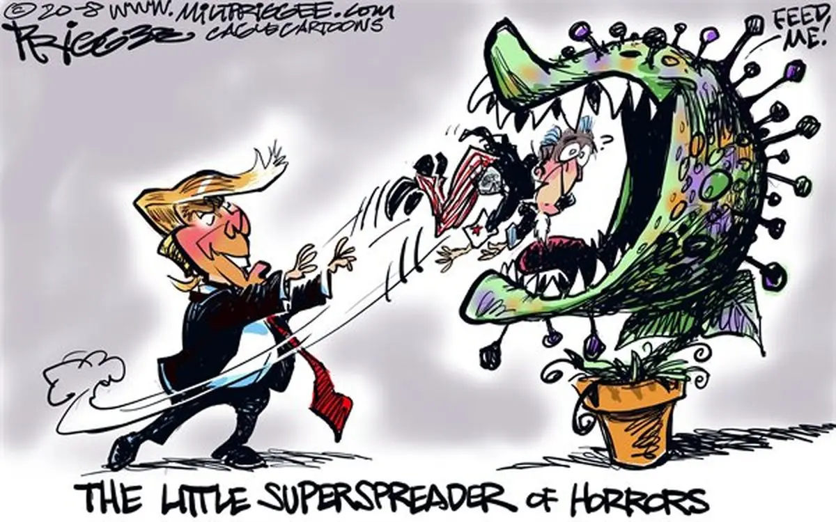 کاری که ترامپ با آمریکا کرد! + کاریکاتور