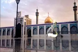 حرم‎حضرت‎زینب(س)پس‎ازبارش‎باران/عکس