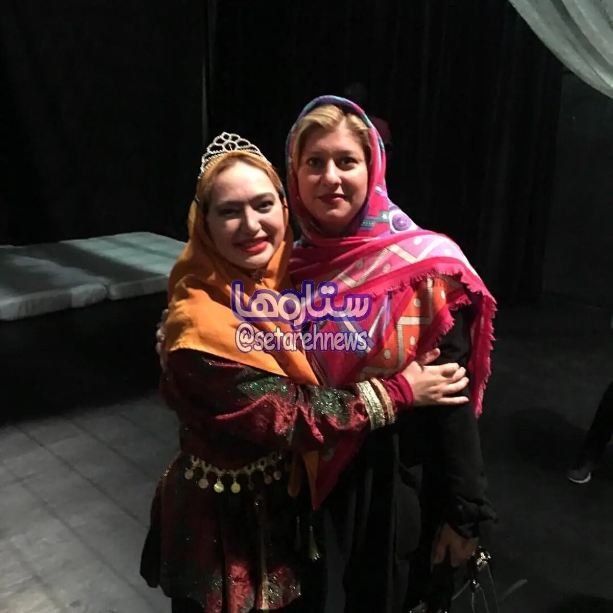 گریم جالب دختر علی پروین در یک تئاتر/عکس