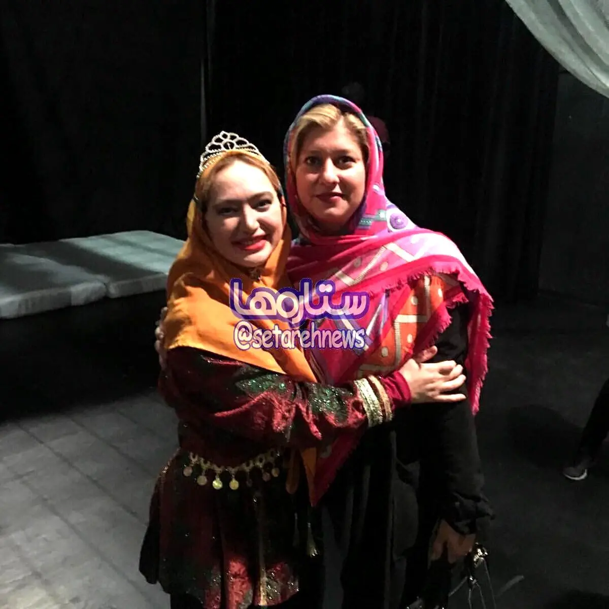 گریم جالب دختر علی پروین در یک تئاتر/عکس