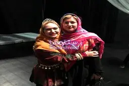 گریم جالب دختر علی پروین در یک تئاتر/عکس