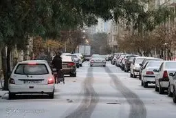 تصاویری از بارش باران و تگرگ در تهران/ تصاویر