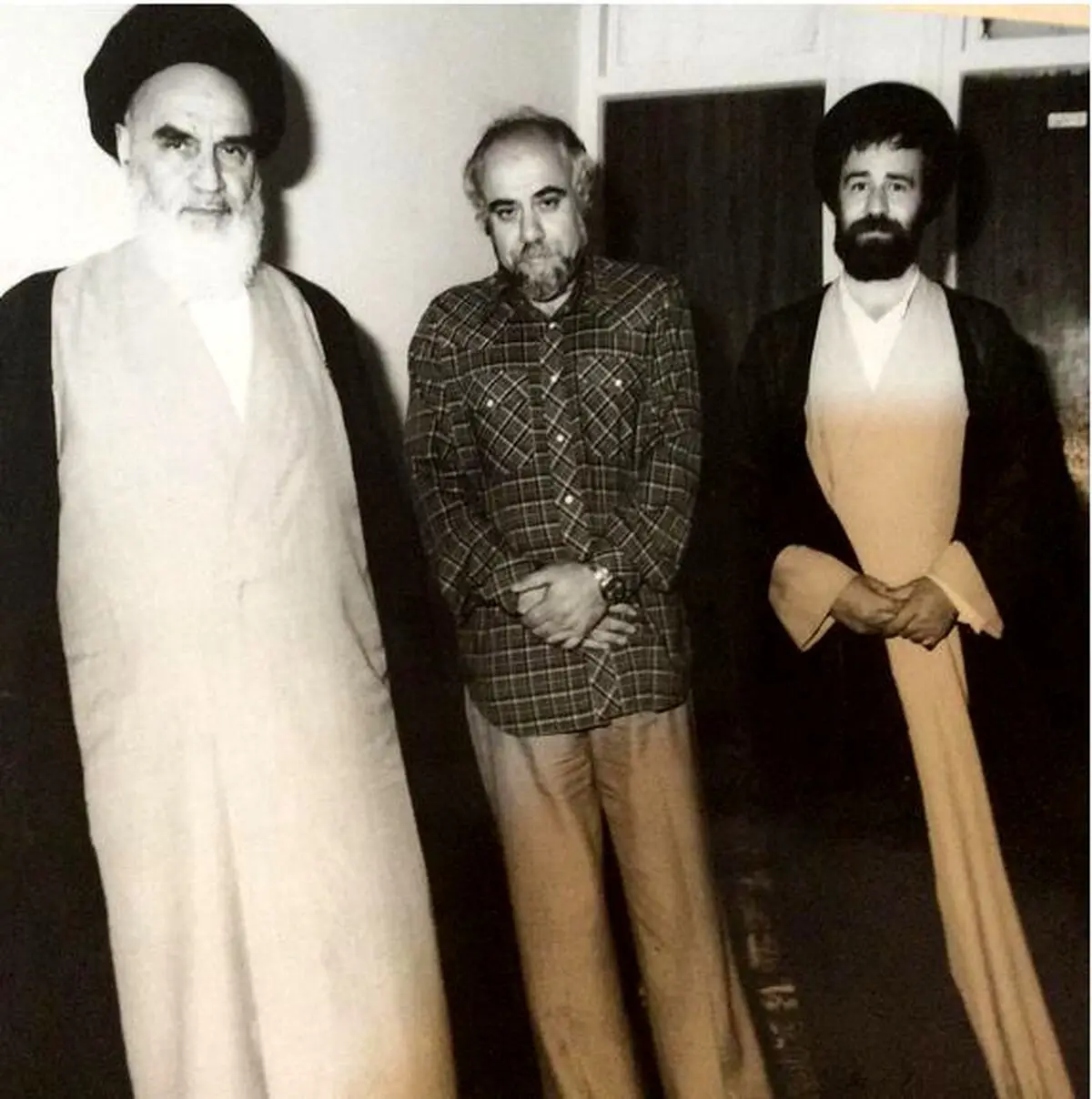 عکس منتشر نشده از امام و سیداحمدخمینی