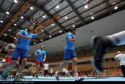 تمرین تیم ملی کشتی آزاد برای حضور در مسابقات جهانی/ تصاویر