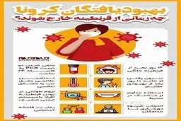 افراد بهبود یافته از کرونا چه زمانی از قرنطینه خارج شوند؟ + اینفوگرافی