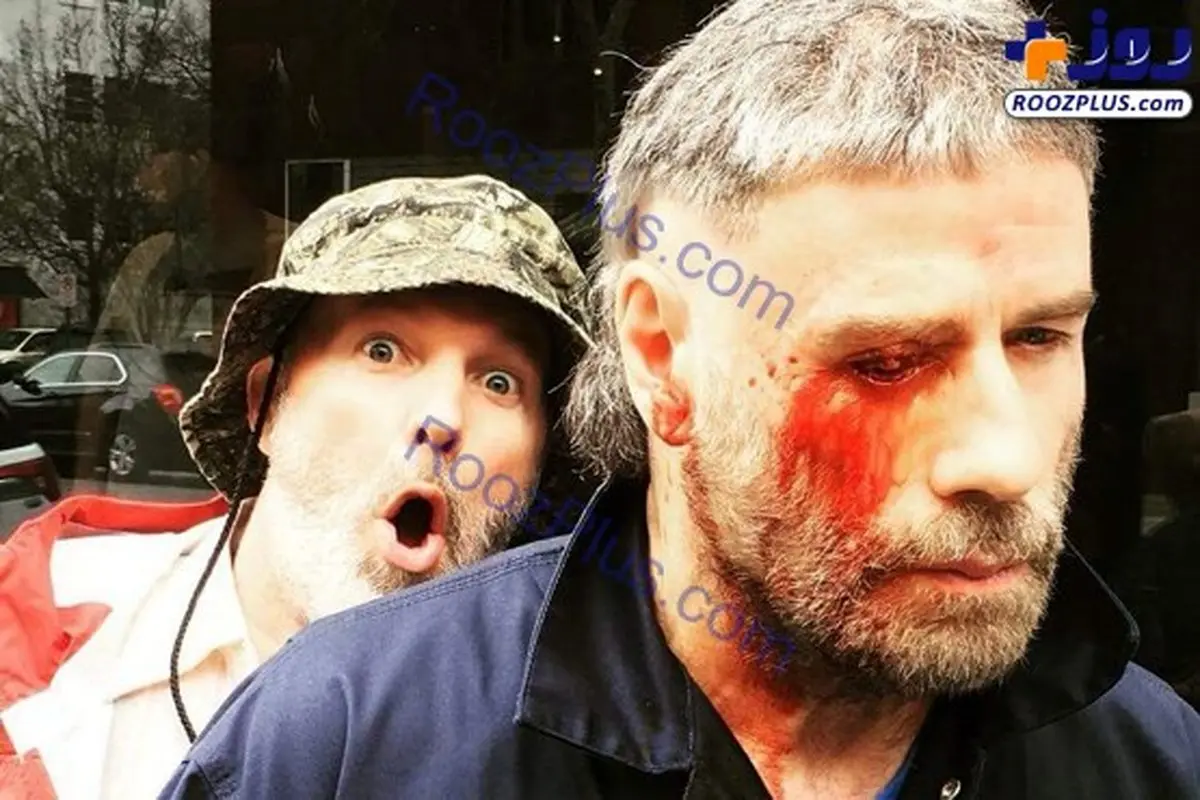 تصویری از گریم عجیب بازیگر معروف