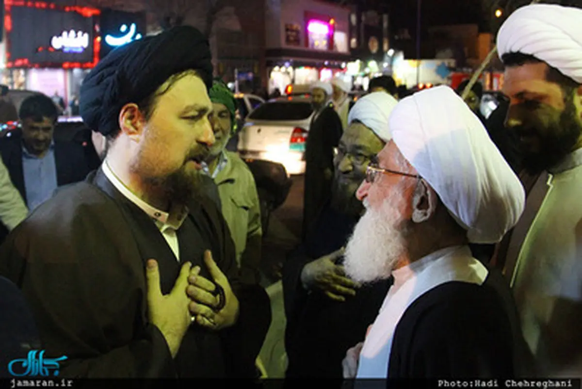 حضور مراجع تقلید در مراسم بزرگداشت صادق طباطبایی در قم/تصاویر