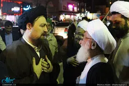 حضور مراجع تقلید در مراسم بزرگداشت صادق طباطبایی در قم/تصاویر