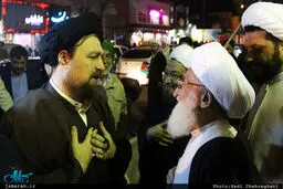 حضور مراجع تقلید در مراسم بزرگداشت صادق طباطبایی در قم/تصاویر