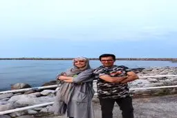 الیکا عبدالرزاقی در کنار برادرش + عکس