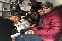 سلفی جالب و دیدنی سحر قریشی و عوامل فیلم جدیدش!